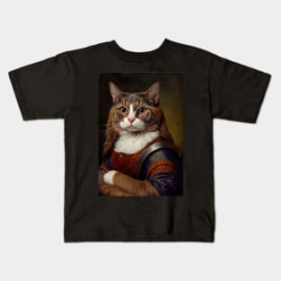 Cool portrait of a Cat Kids T-Shirt